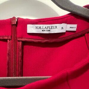M.M. LaFleur Malala Dress - Recycled WonderTex :: Rhubarb Size 16